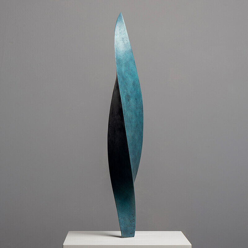 James parker sculpture abstract leaf organic inspired design tranquil