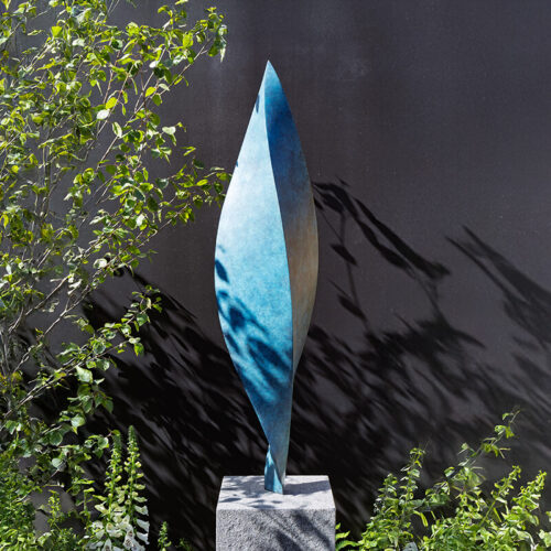 James parker scottish sculptor bronze leaf sculpture rhs chelsea flower show limited edition